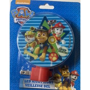 Paw Patrol LED Nightlight Marshall Chase Rubble Pup Heroes Rotary Shade
